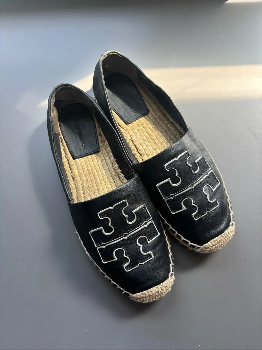 Tory Burch Leather Espadrilles- 8